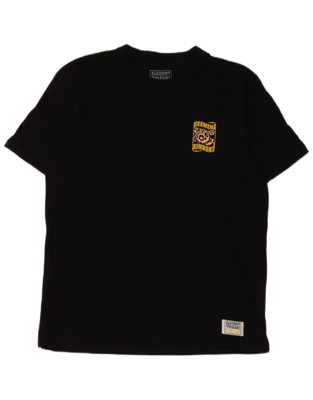 Element Herren-T-Shirt mit normaler Passform, mittelschwarz, Baumwolle
