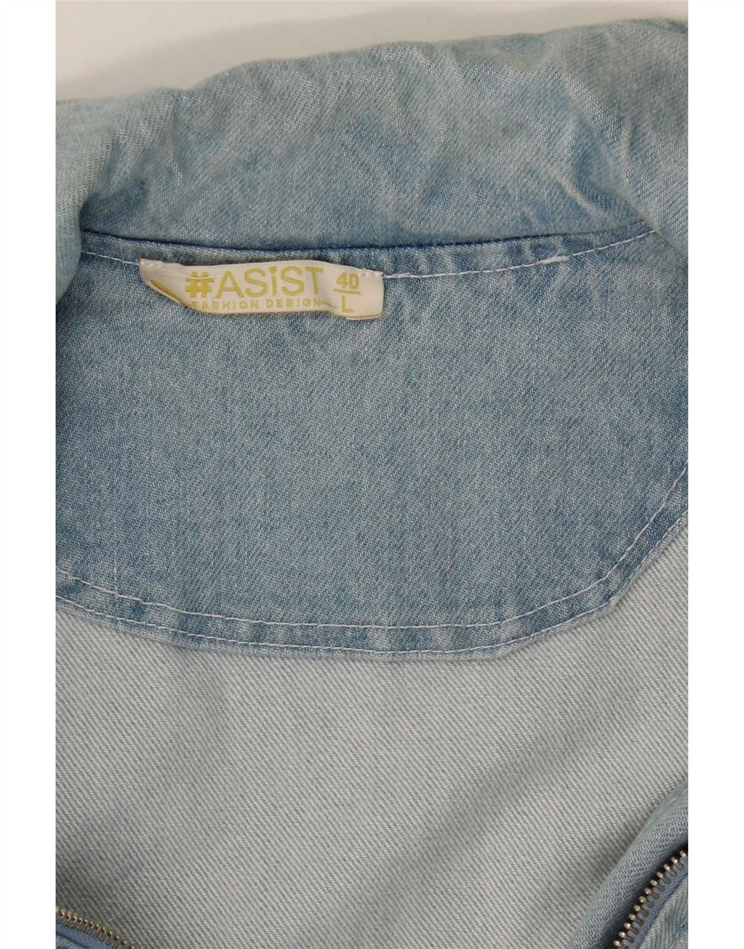 Vintage Damen Jeansjacke UK 14 Große blaue Baumwolle