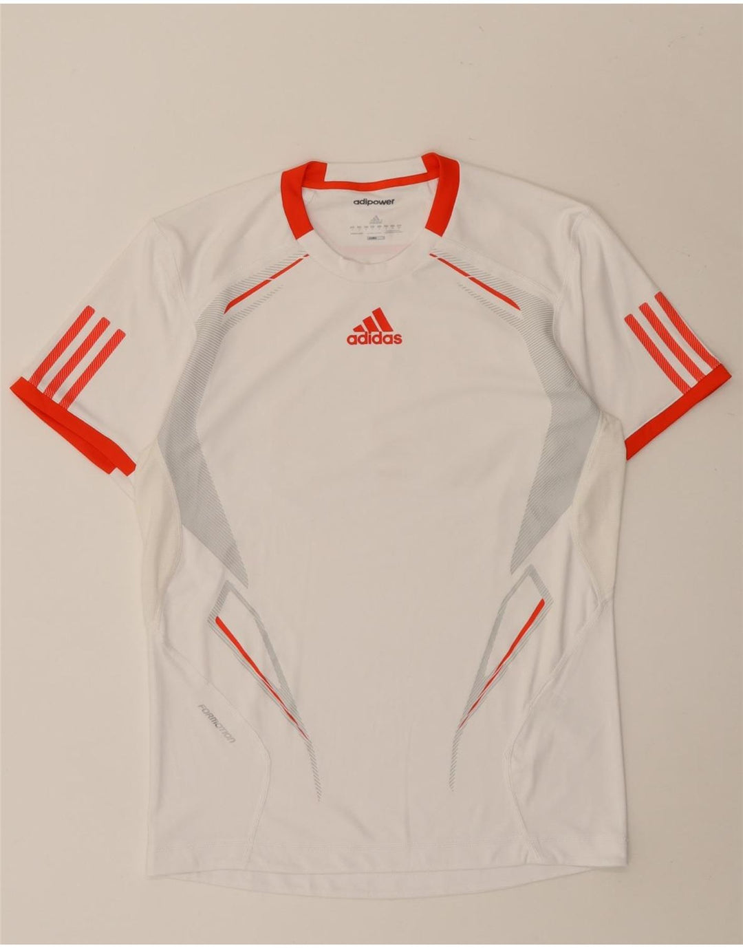 Adidas Herren Climacool T-Shirt Top Small Weiß Colourblock Polyester