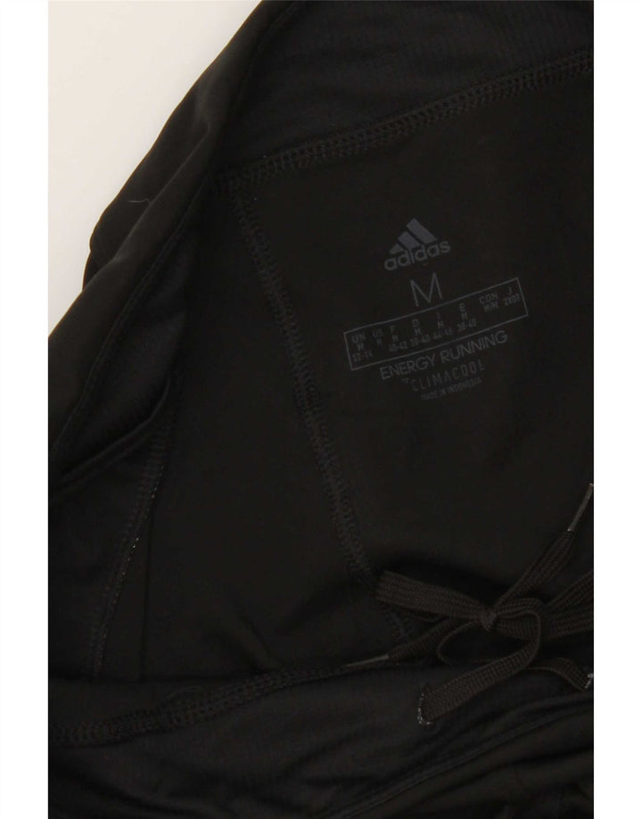Adidas Damen Climacool Crop Leggings UK 12/14 Medium Schwarz
