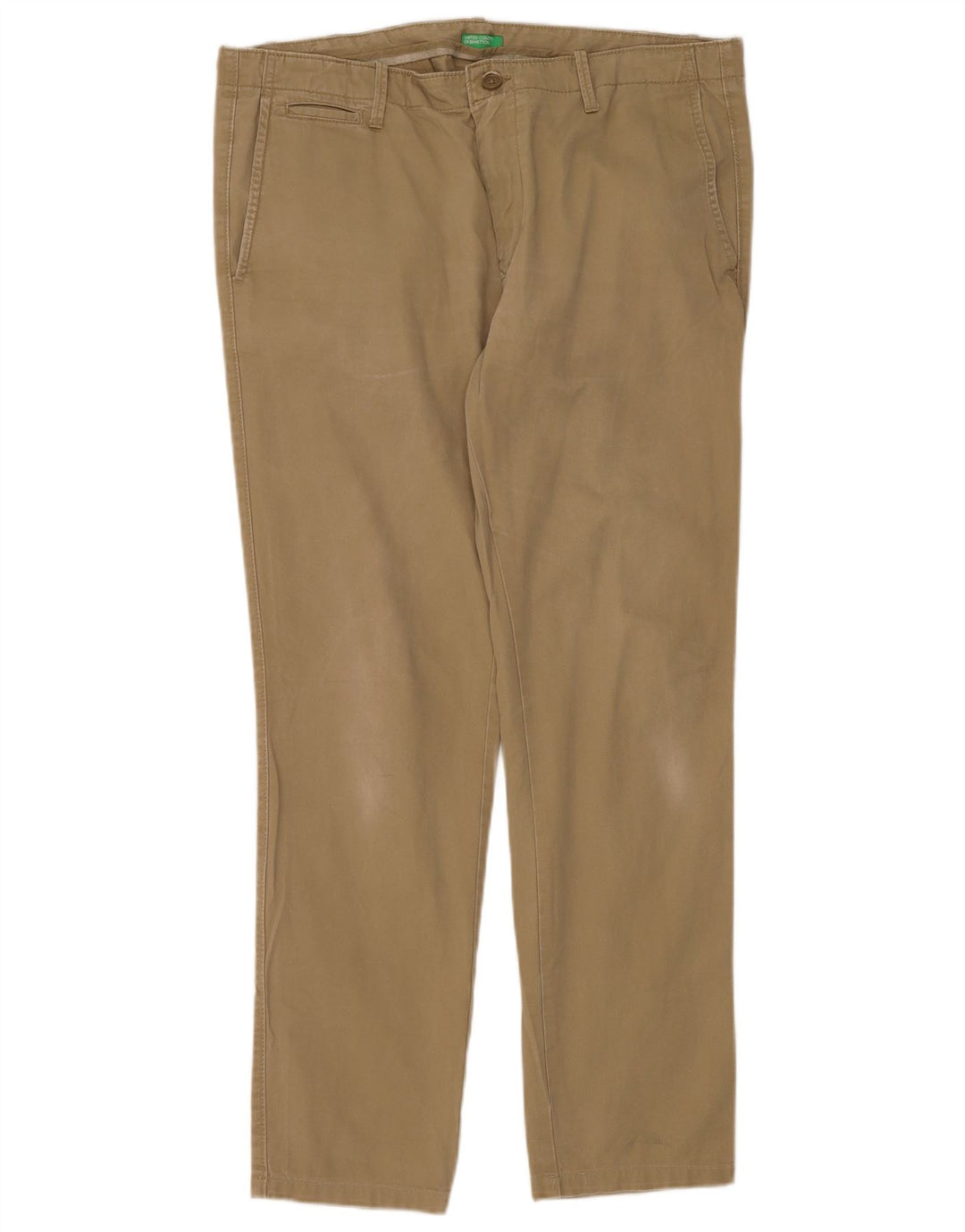 Benetton Slim Chino-Hose für Herren, W38, L30, Khaki