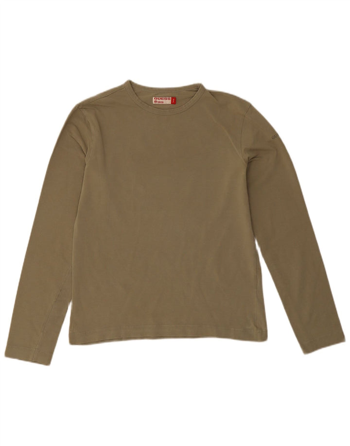 Guess Damen Top Langarm UK 14 Large Khaki