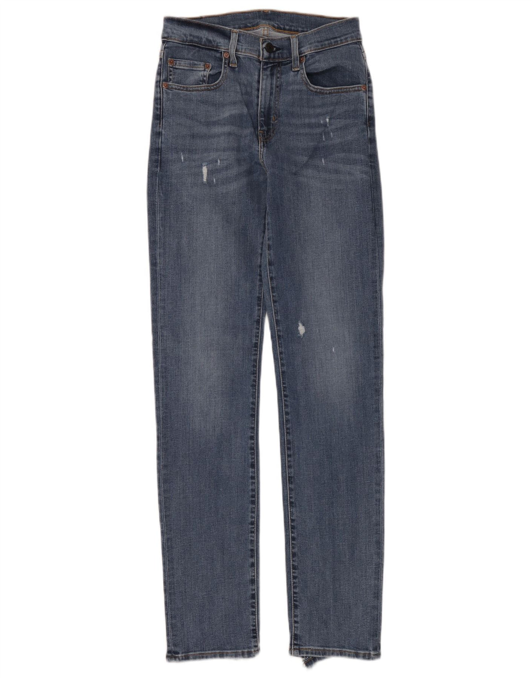 Levi's Damen Distressed Slim Jeans W26 L32 Blau