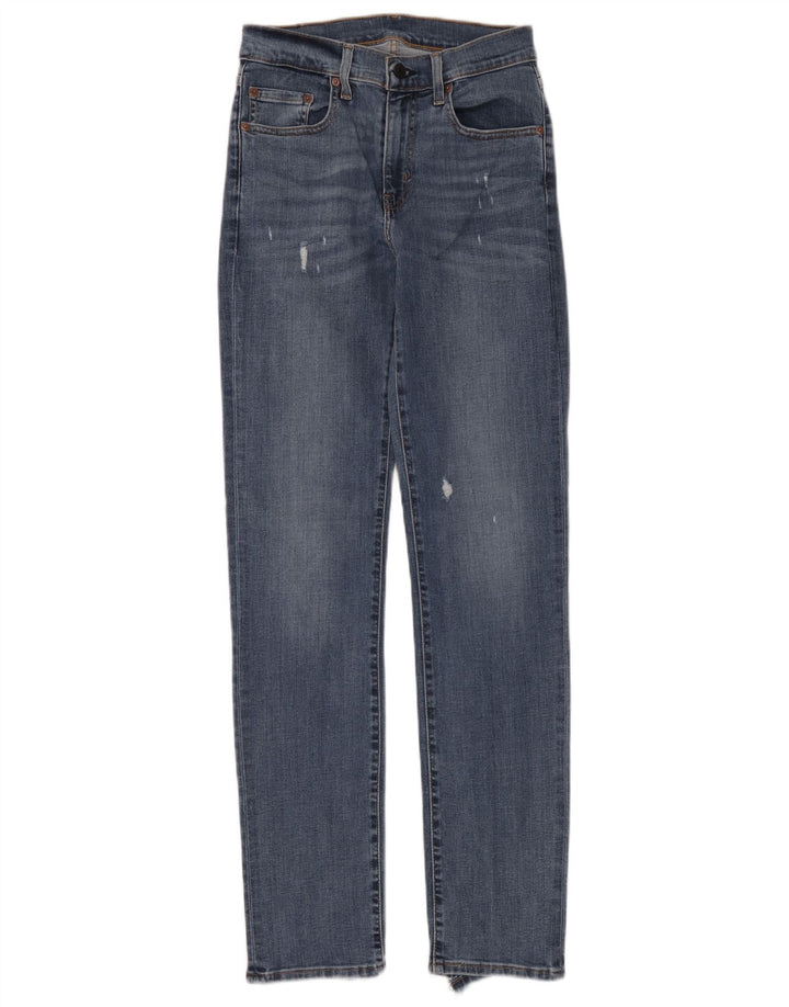 Levi's Damen Distressed Slim Jeans W26 L32 Blau
