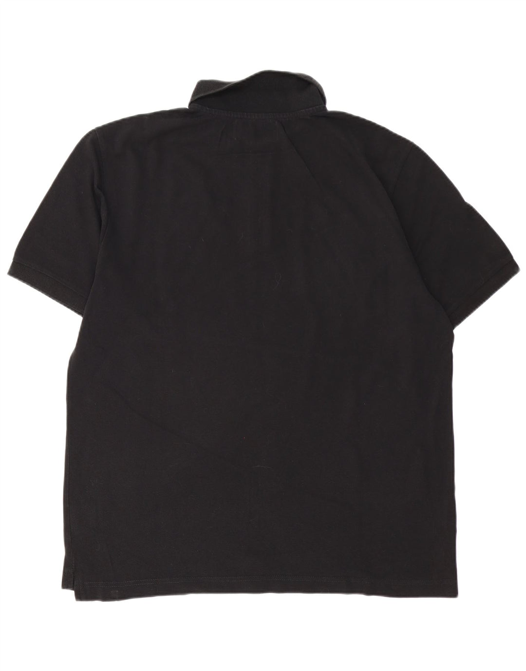 Kappa Herren-Poloshirt, groß, schwarze Baumwolle