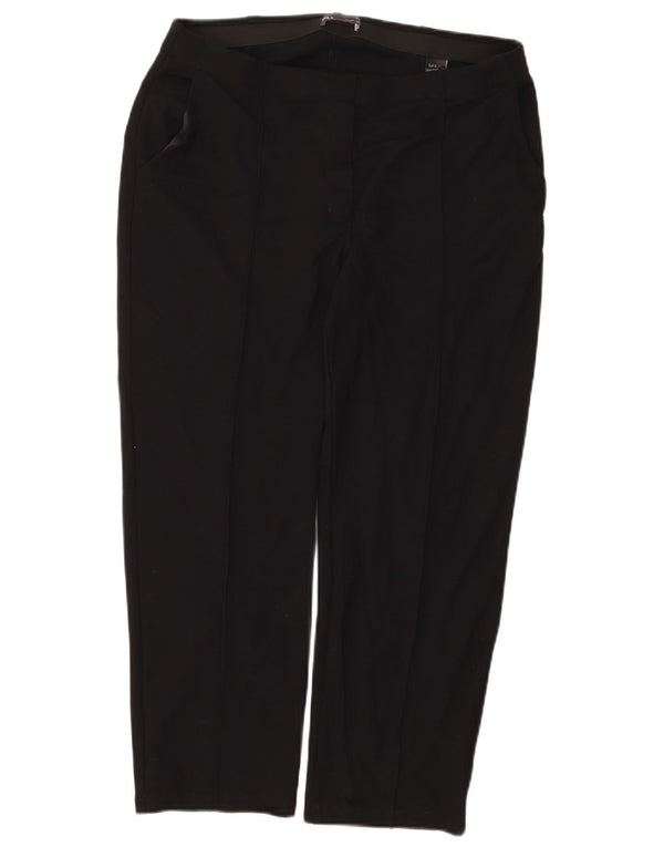 Marks & Spencer Damen Tapered Cropped-Hose UK 16 Large W34 L26 Schwarz