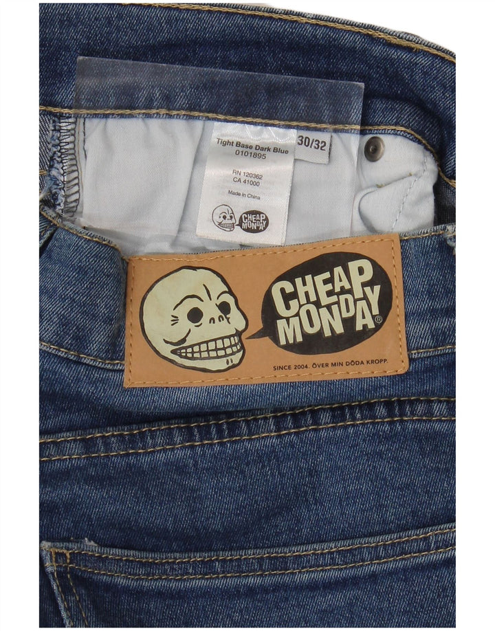 Cheap Monday Slim-Jeans für Herren, W30, L29, blaue Baumwolle