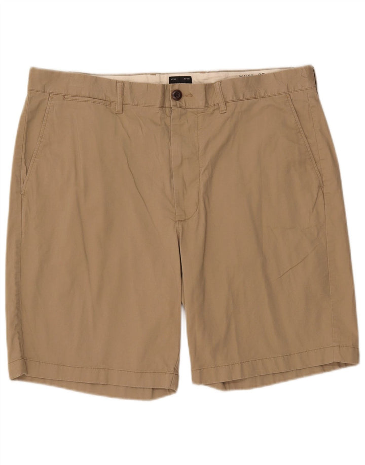 J. CREW Mens Chino Shorts W36 Large  Beige Cotton