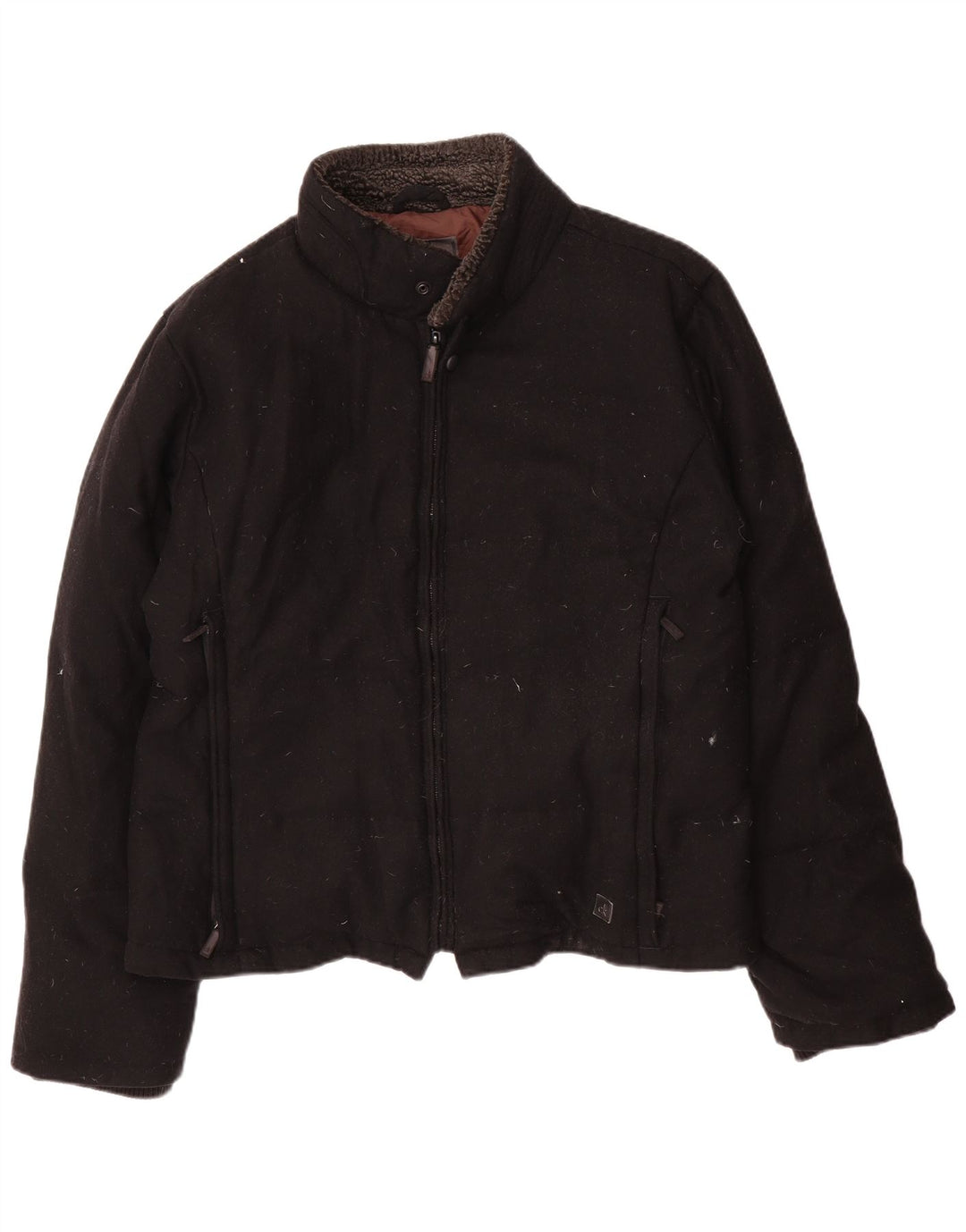 Calvin Klein Herren Wattierte Jacke IT 54 2XL Schwarze Wolle