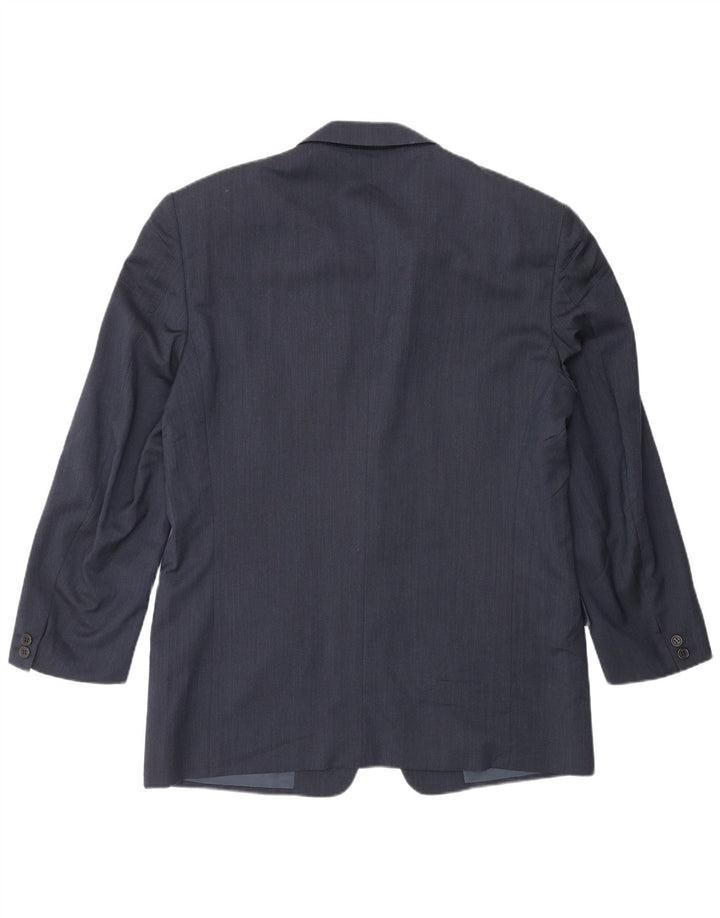 Valentino Herren 2-Knopf-Blazerjacke IT 52 XL Marineblaue Schurwolle