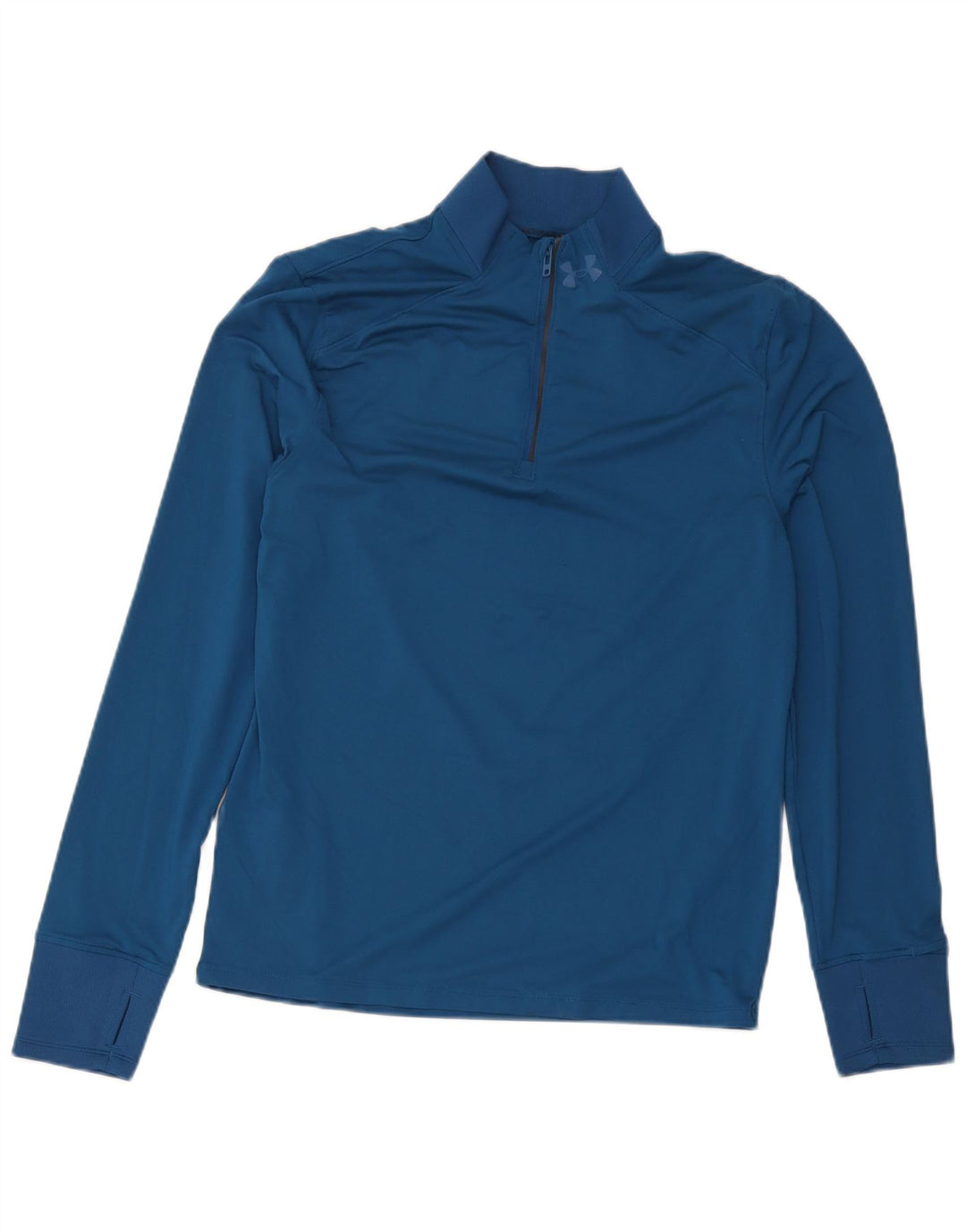 Under Armour Herren-Pullover-Trainingsoberteil mit Reißverschluss und Halsausschnitt, Mittelblau