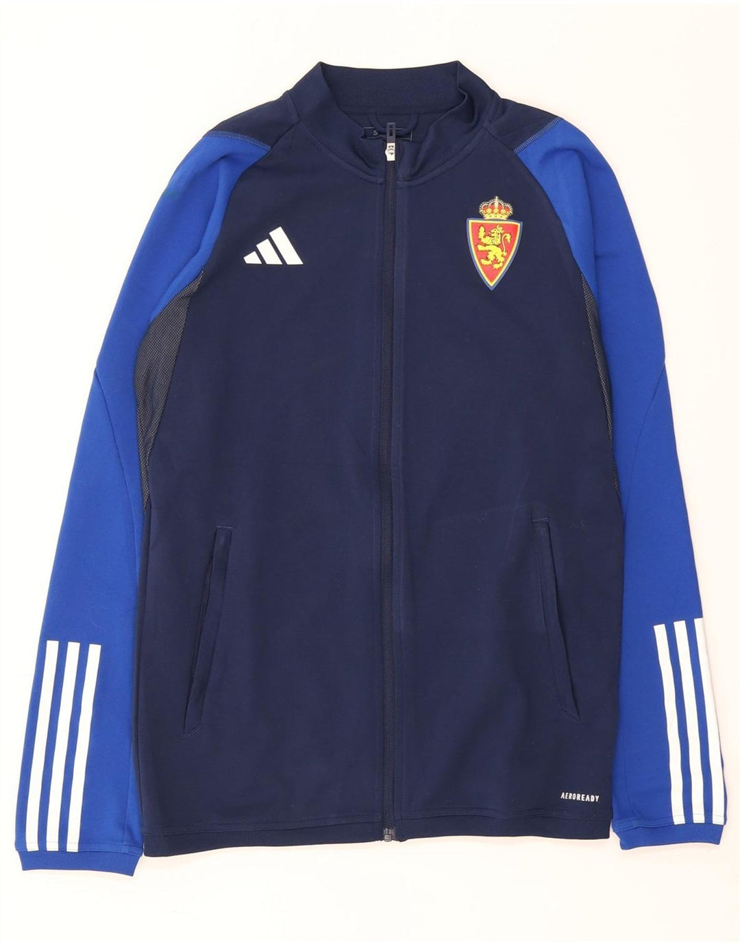 Adidas Herren Aeroready Trainingsanzug Top Jacke Small Marineblau Farbblock