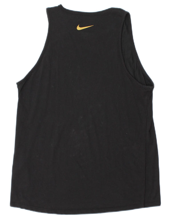 Nike Mens Athletic Cut Graphic Vest Top Small Black Cotton