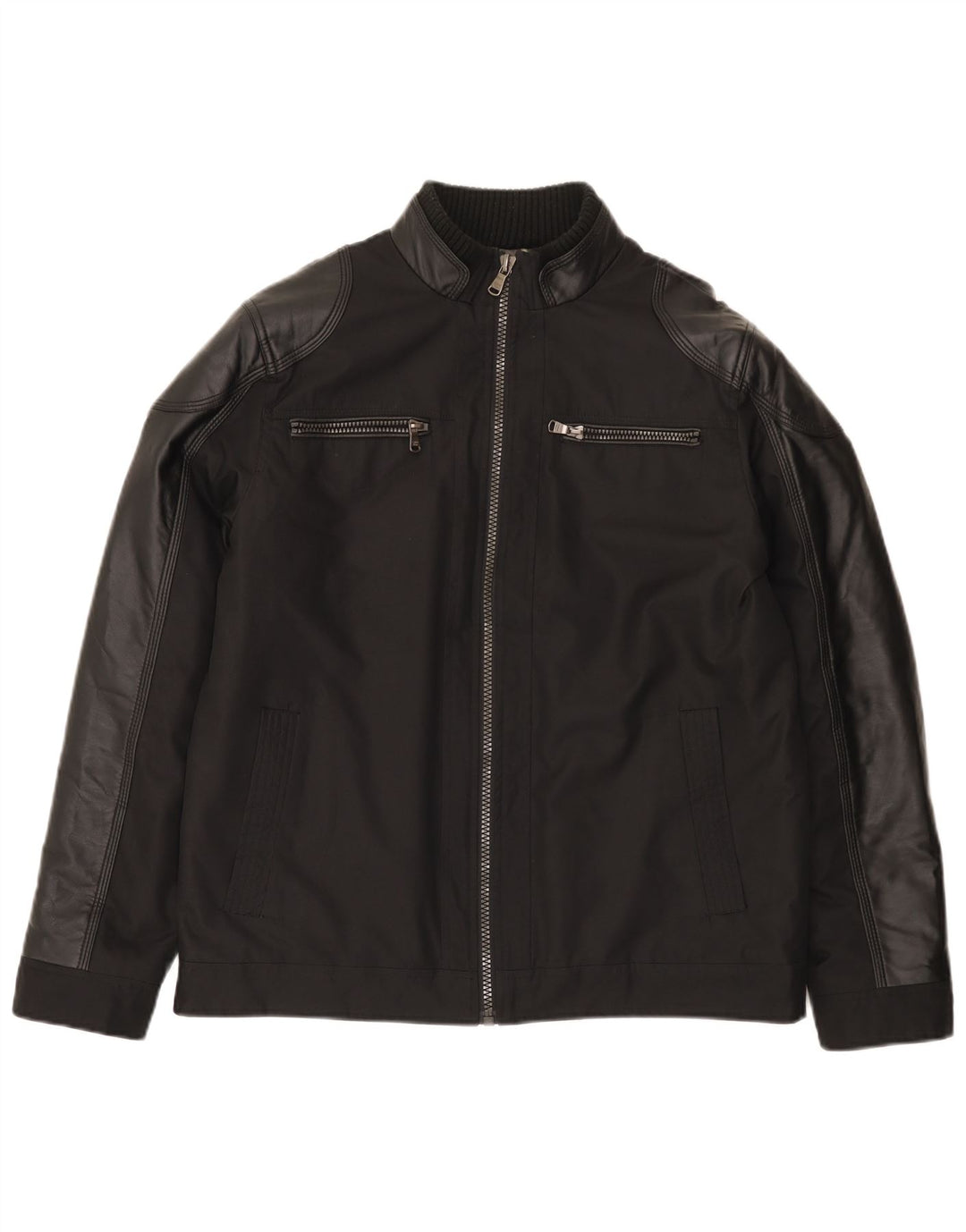 Calvin Klein Herren Bomber Windjacke UK 38 Medium Schwarz Modern