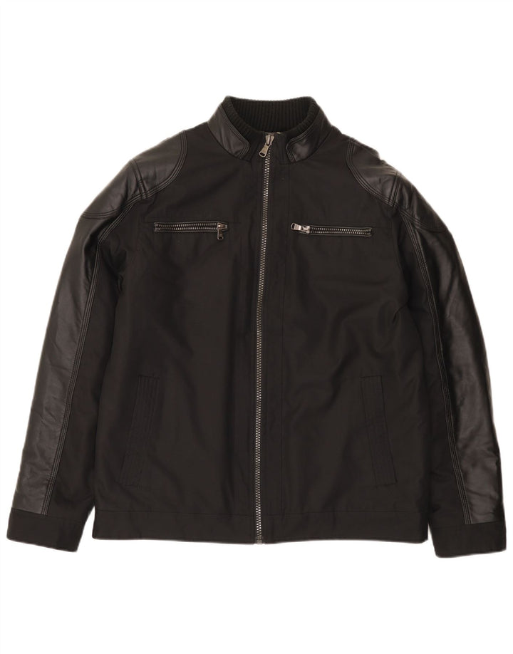 Calvin Klein Herren Bomber Windjacke UK 38 Medium Schwarz Modern