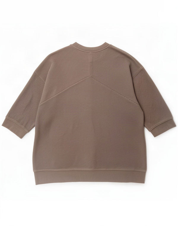 Cos Damen Übergroßer Pullover mit Rundhalsausschnitt, UK 10, kleine graue Baumwolle