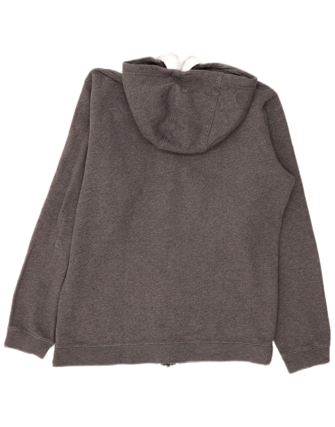 Nike Herren-Kapuzenpullover mit Reißverschluss, mittelgraue Baumwolle