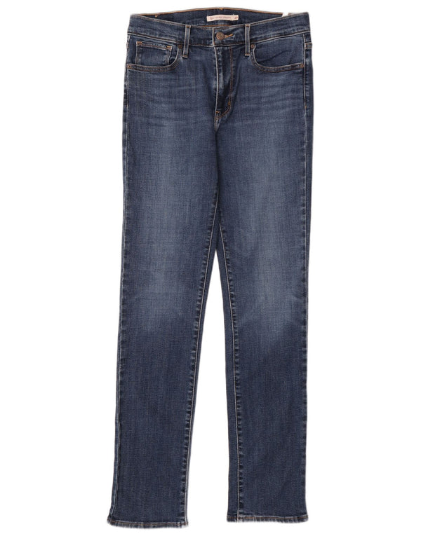 Levi's Damen 724 High Rise Straight Jeans W29 L32 Blaue Baumwolle