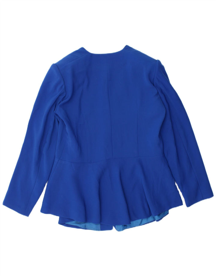 Luciano Soprani Damen 3-Knopf-Blazerjacke UK 14 Mittelblau