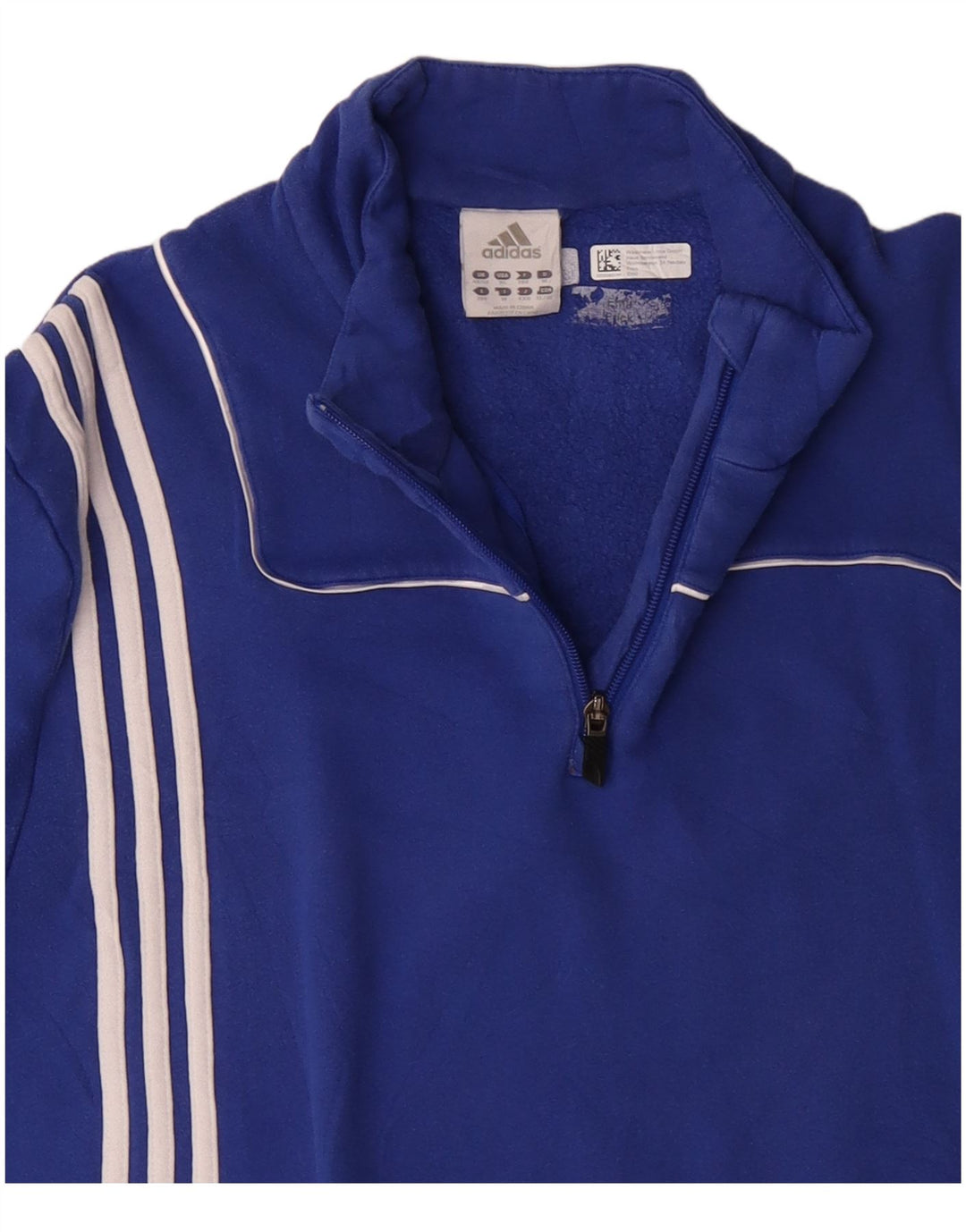 ADIDAS Herren-Sweatshirt mit Reißverschluss, UK 48/50 XL, Blau