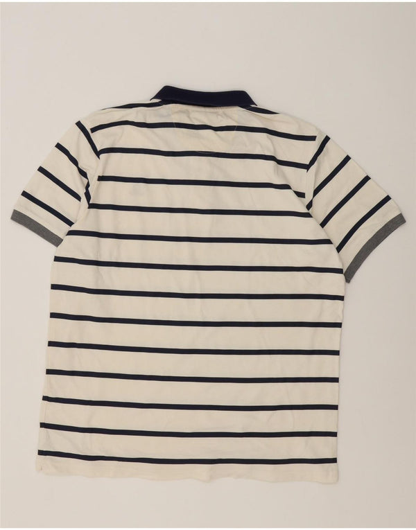 Armata Di Mare Herren Rugby-Poloshirt 3XL weiß gestreift aus Baumwolle
