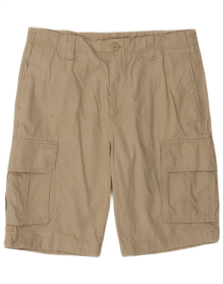 Benetton Herren Cargoshorts IT 46 Small W32 Beige Baumwolle