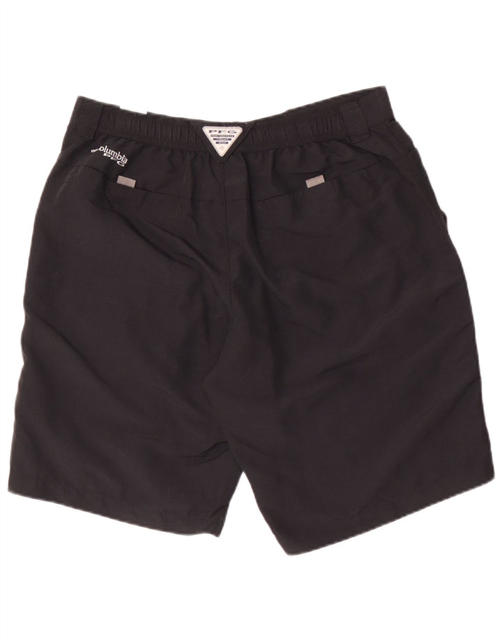 Columbia Herren Omni-Shade Cargo Shorts W34 Large Schwarz Polyester