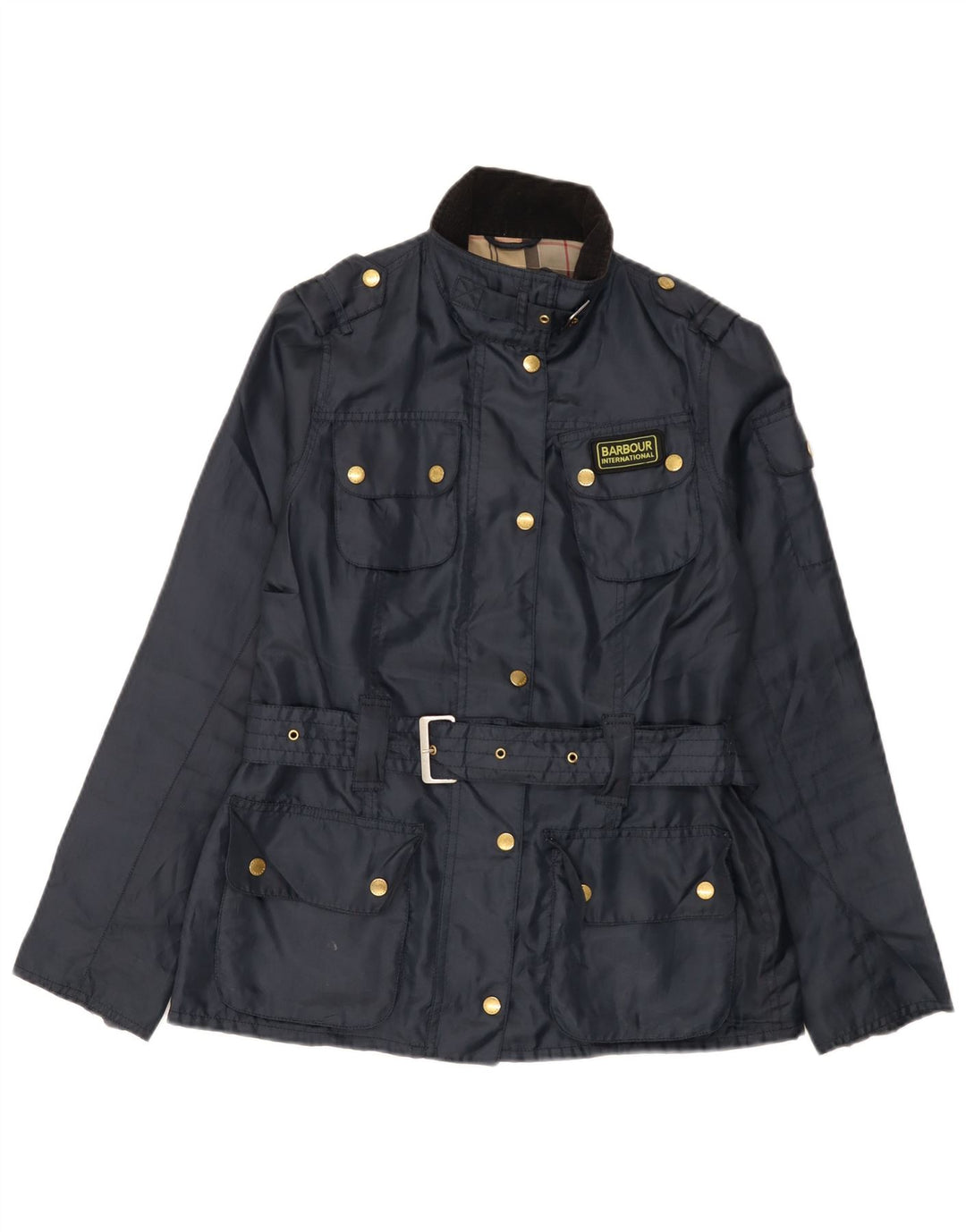 Barbour Damen Utility Jacke UK 10 Small Marineblau Polyester