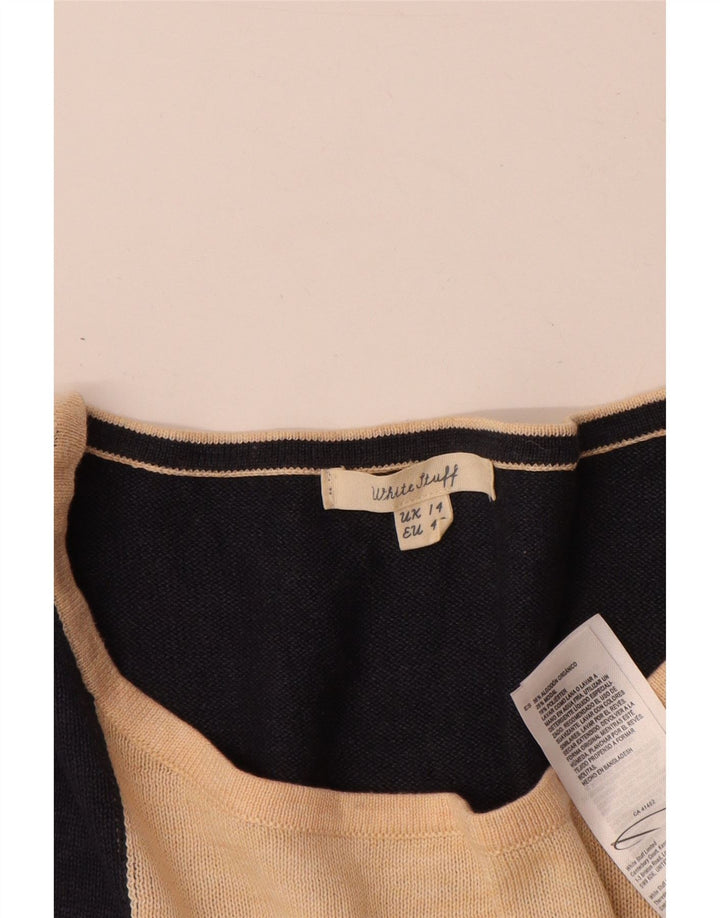 White Stuff Damen-Pullover mit U-Boot-Ausschnitt, Gr. 42, Größe L, mehrfarbig