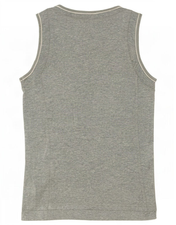 Champion Damen-Trägershirt UK 18 XL Grau gefleckte Baumwolle