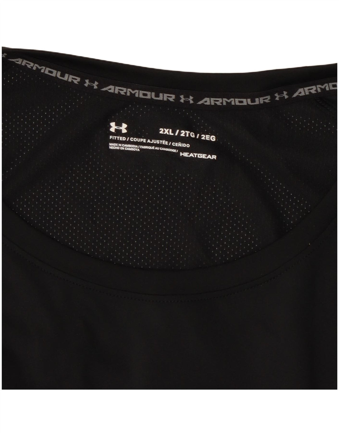 Under Armour Herren Heat Gear Top Langarm 2XL Schwarz