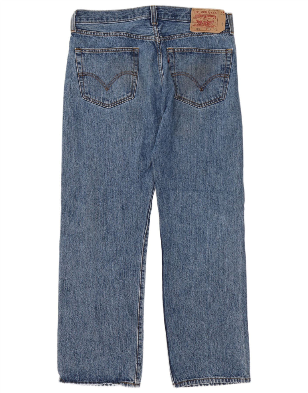 Levi's Herren 501 Straight Jeans W36 L30 Blaue Baumwolle