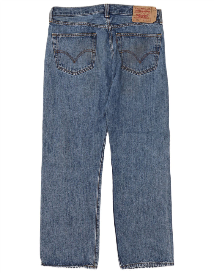 Levi's Herren 501 Straight Jeans W36 L30 Blaue Baumwolle