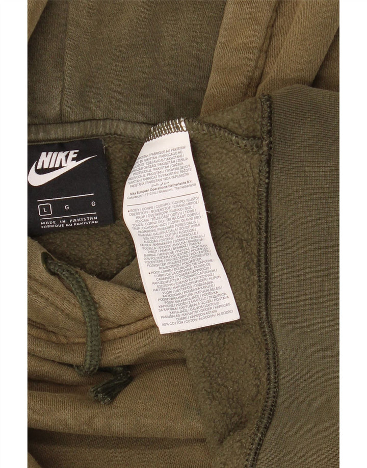 Nike Herren Kapuzenpullover, groß, Khaki, Baumwolle