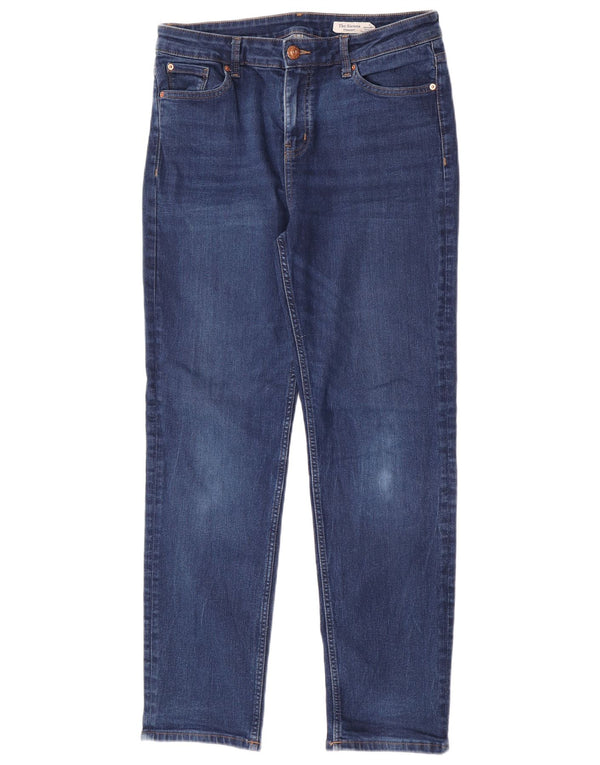 Marks & Spencer Damen The Sienna Straight Jeans UK 14 Large W32 L30 Blau