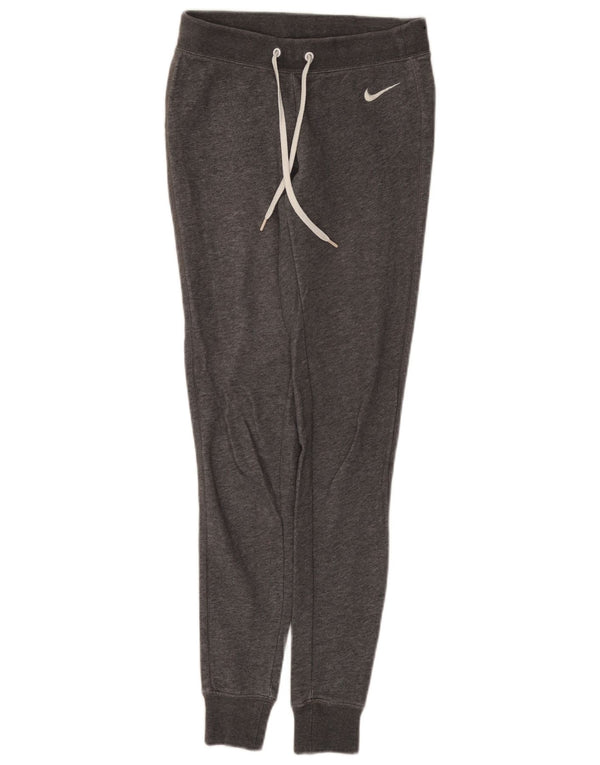 Nike Damen Trainingshose Jogger UK 6 XS Graue Baumwolle