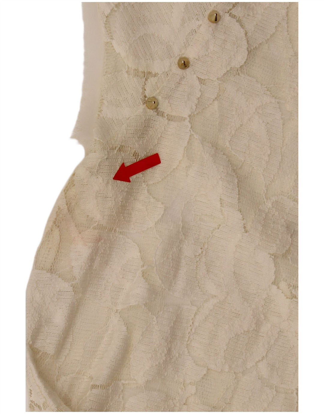 Zara Damen Spitzenblusenoberteil UK 12 Medium Off White Floral