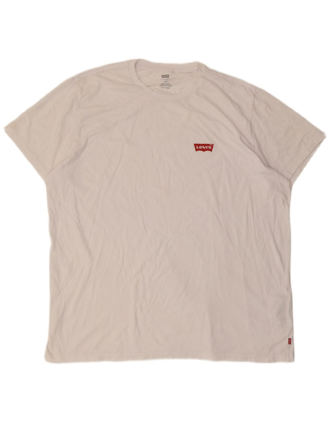 LEVI'S Mens Slim T-Shirt Top 2XL White Cotton