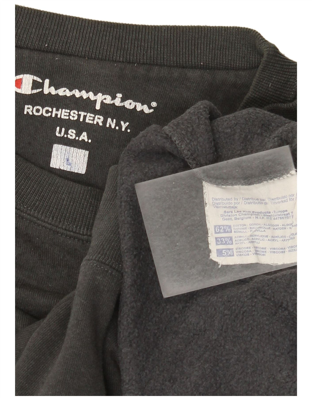 Champion Herren Sweatshirt Pullover XL Grau Baumwolle