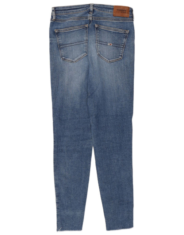 Tommy Hilfiger Damen Skinny Jeans W28 L26 Blau Crosta