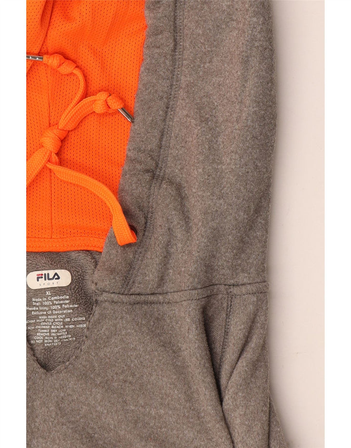 Fila Herren Kapuzenpullover XL Grau Polyester