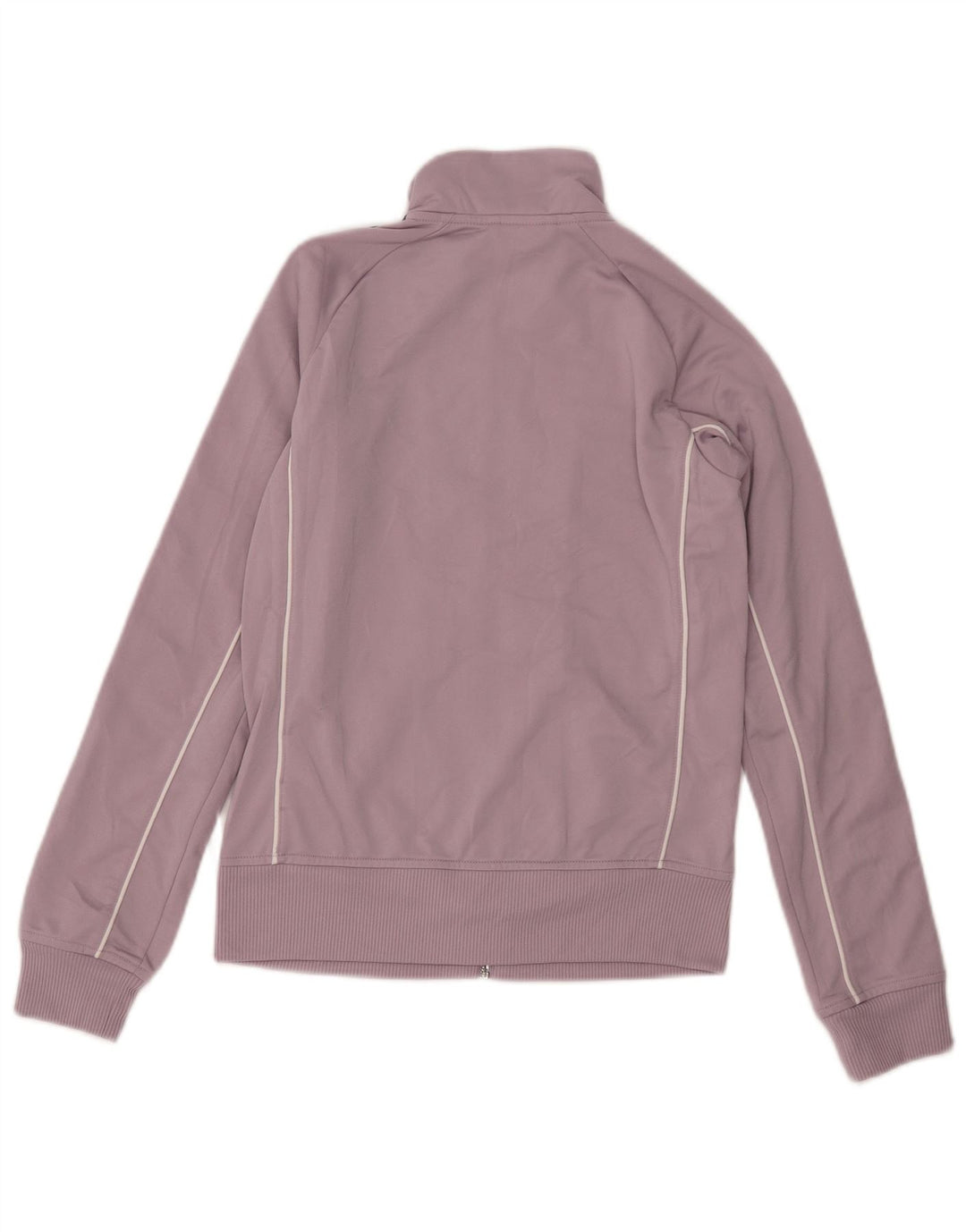 ADIDAS Damen Trainingsanzug Top Jacke UK 12 Medium Lila Baumwolle