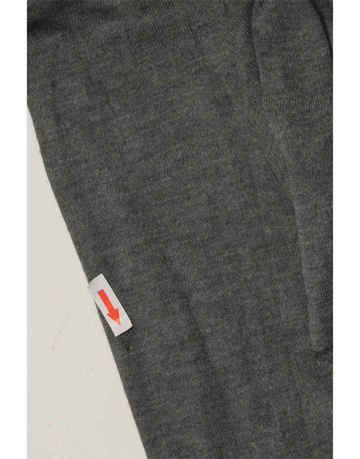 Zara Damen Blusenoberteil UK 14 Mittelgraues Acryl