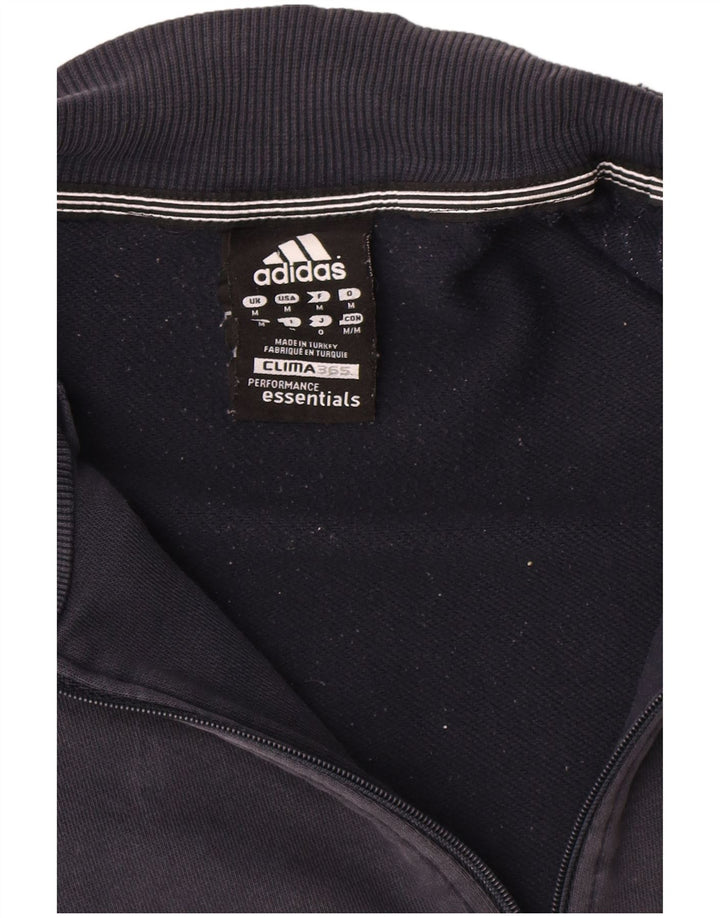 Adidas Herren Clima 365 Trainingsanzug-Oberteil aus mittelblauer, marineblauer Baumwolle