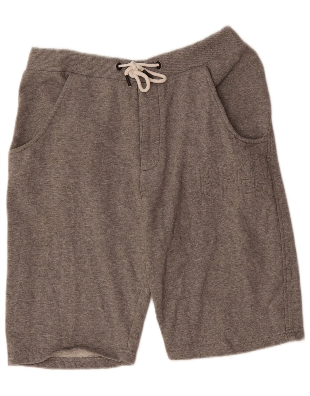 Jack & Jones Herren-Sportshorts, große graue Baumwolle