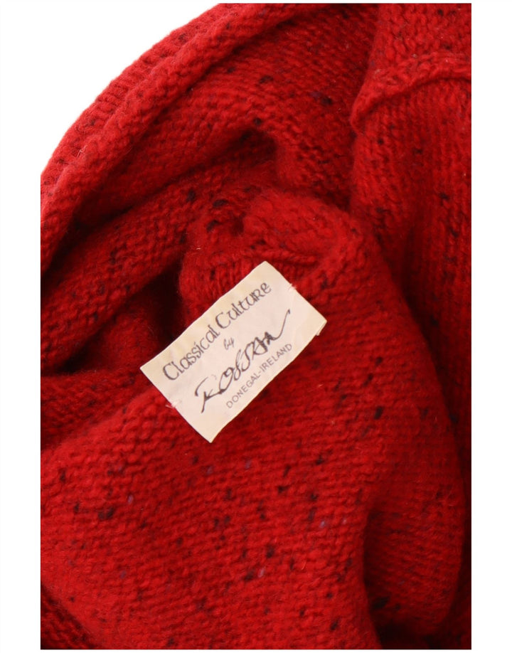 Rossan Rollkragenpullover für Damen, UK 14, Größe L, rot meliert