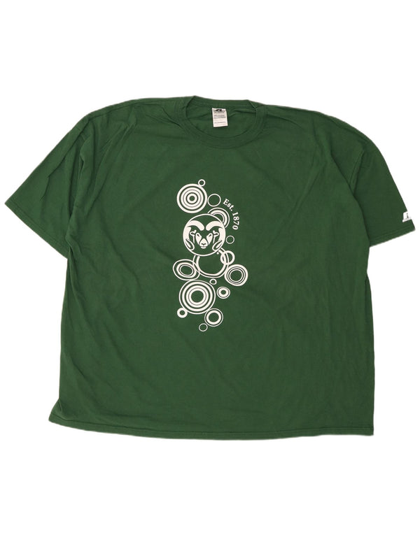 RUSSELL ATHLETIC Herren Grafik T-Shirt Top 3XL Grün