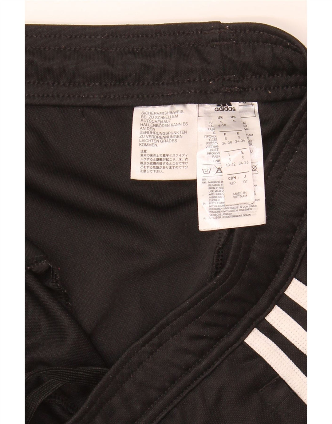 ADIDAS Damen Aeroready Trainingshose UK 8/10 Small Schwarz Polyester