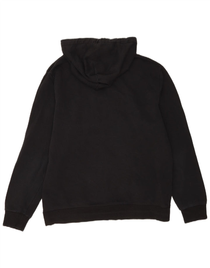 Converse Herren-Kapuzenpullover mit Reißverschluss, mittelschwarz, Baumwolle