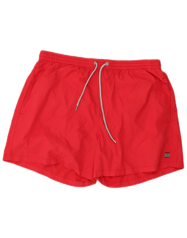 Zara Herren Badeshorts Mittelrot